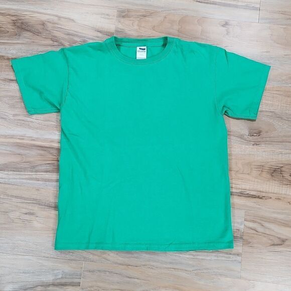 🧡Unisex Bundle of 2 Plain T-shirts; Red Medium & Green Large - Picture 2 of 14